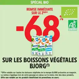 Intermarché Contact Sur les boissons végétales bjorg offre