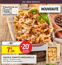 Intermarché Contact Raviole tomates mozzarella offre