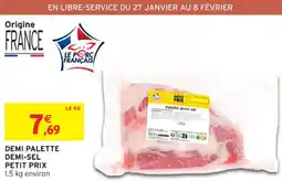 Intermarché Contact Demi palette demi-sel petit prix offre