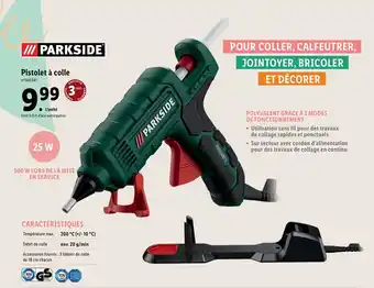 Lidl Pistolet à colle offre