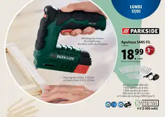 Lidl Agrafeuse SANS FIL offre