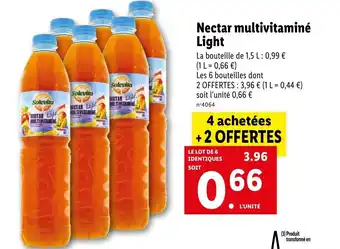 Lidl Nectar multivitaminé light offre