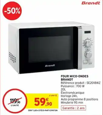 Intermarché Four mico-ondes brandt offre