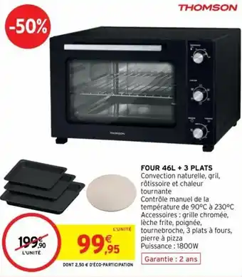 Intermarché Four 46L + 3 plats offre