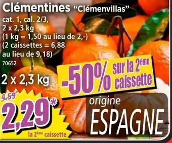 Norma Clémentines offre