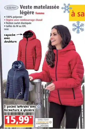 Norma Veste matelassée légère offre