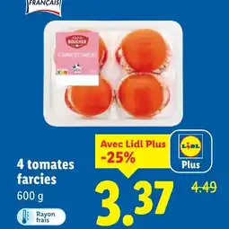 Lidl 4 tomates farcies offre
