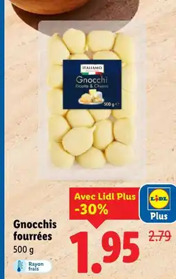 Lidl Gnocchis fourrées offre
