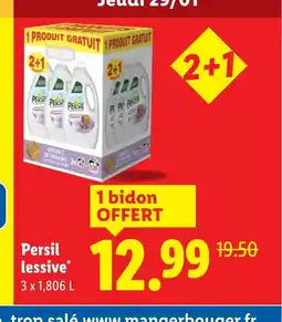 Lidl PERSIL lessive offre