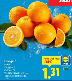 Lidl Orange offre