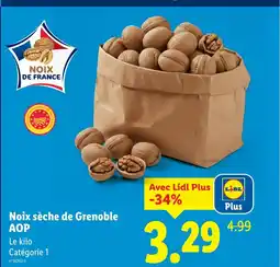 Lidl Noix sèche de Grenoble AOP offre