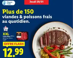 Lidl 4 faux-filets offre