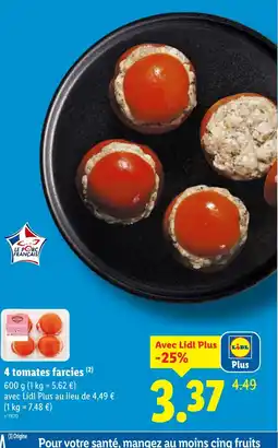Lidl 4 tomates farcies offre