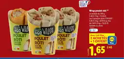 Lidl Wrap poulet rôti offre