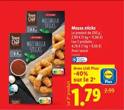 Lidl Mozza sticks offre