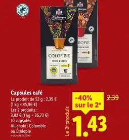 Lidl Capsules café offre