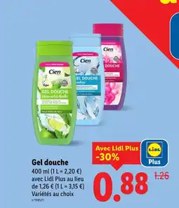 Lidl Gel douche offre