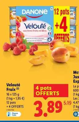 Lidl VELOUTÉ Fruix offre