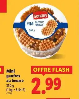 Lidl Mini gaufres au beurre offre