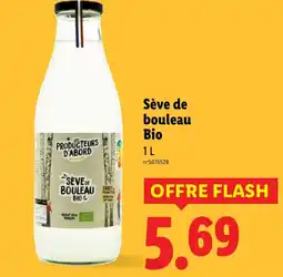 Lidl Sève de bouleau Bio offre