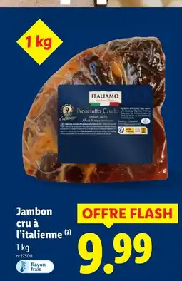 Lidl Jambon cru à l'italienne offre