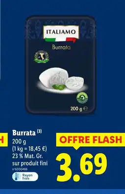Lidl Burrata offre