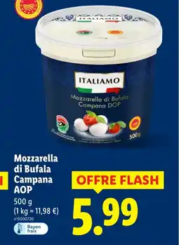 Lidl MOZZARELLA di Bufala Campana AOP offre