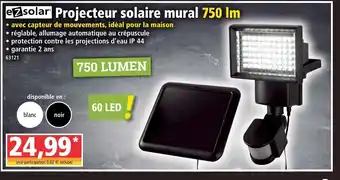 Projecteur solaire mural
