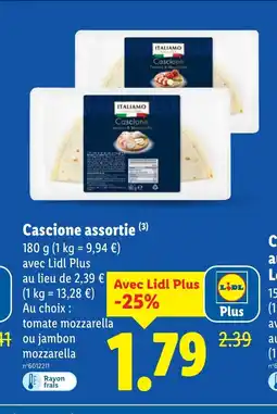 Lidl Cascione assortie offre