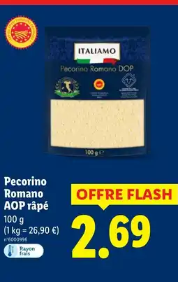 Lidl Pecorino Romano AOP rape offre
