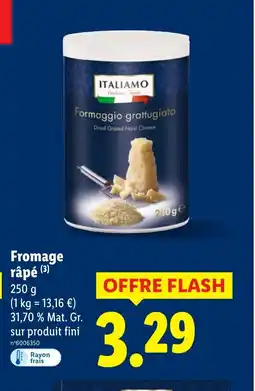 Lidl Fromage râpé offre