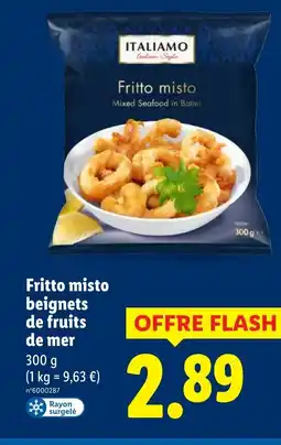 Lidl Fritto misto de fruits de mer offre