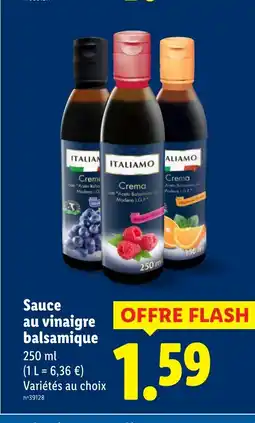 Lidl Sauce au vinaigre balsamique offre