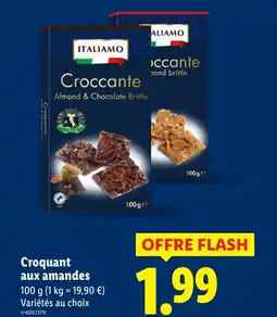 Lidl Croquant aux amandes offre