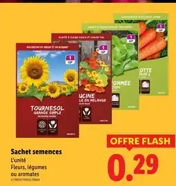 Lidl Sachet semences offre