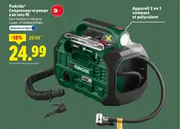 Lidl PARKSIDE Compresseur et pompe à air sans fil offre