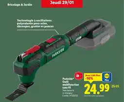 Lidl PARKSIDE Outil multifonction sans fil offre
