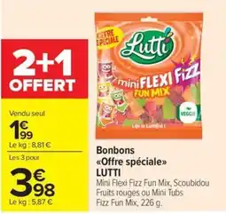 Carrefour Market Bonbons offre spéciale lutti offre