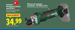 Lidl PARKSIDE Découpeuse rotative sans fil 20 V offre