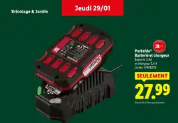 Lidl PARKSIDE Batterie et chargeur offre