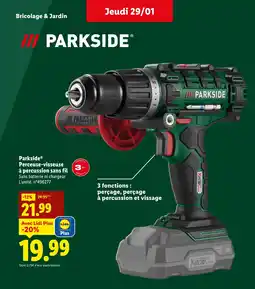 Lidl PARKSIDE Perceuse-visseuse à percussion sans fil offre