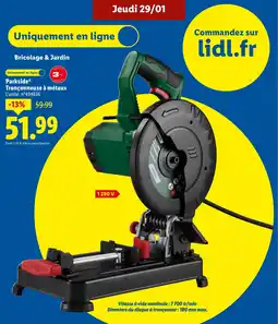 Lidl PARKSIDE Tronçonneuse à métaux offre