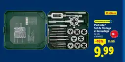 Lidl PARKSIDE Set de filetage et taraudage offre