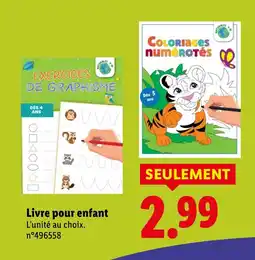 Lidl Livre pour enfant offre
