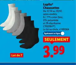 Lidl LUPILU Chaussettes offre