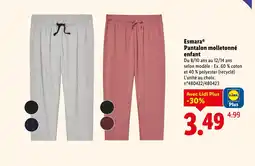 Lidl ESMARA Pantalon molletonné enfant offre