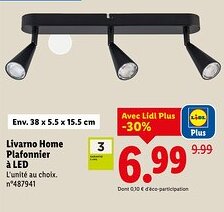 Lidl LIVARNO HOME Plafonnier à LED offre