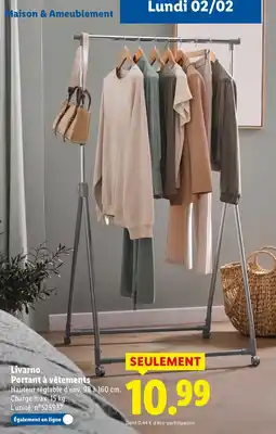 Lidl LIVARNO Portant à vêtements offre