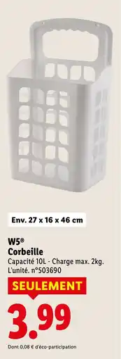 Lidl W5 Corbeille offre