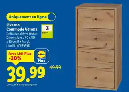 Lidl LIVARNO Commode Verona offre